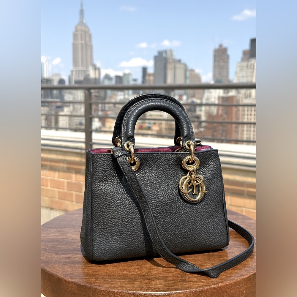 Dior Diorissimo Black Mini Bag with crossbody strap - Picture 2 of 16
